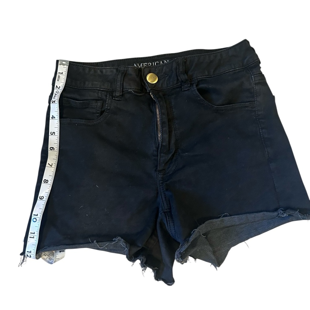 American Eagle hi rise shortie size 8 Black Shorts